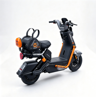 Scooter électrique 72V 1000W à double siège, cyclomoteur urbain avec panier, 3 modes de vitesse, éclairage LED – Vente en gros
