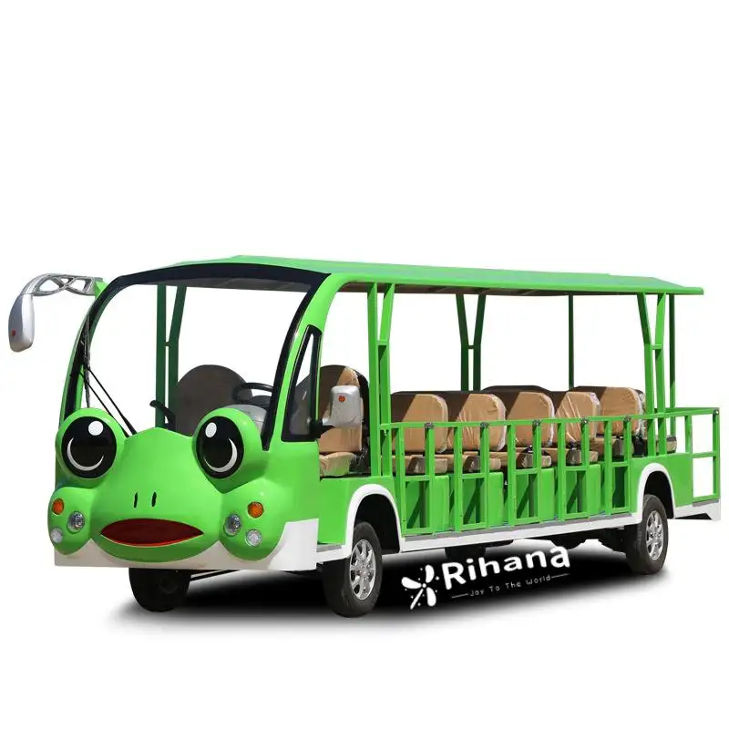 商用高品質電気バス23席オプションカラー漫画カエル観光バス