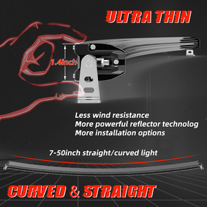 Barra de luz estroboscópica de advertencia Led de asesor de tráfico de fila única <span class=keywords><strong>s</strong></span>úper delgada para coche UTV - Product Image 2