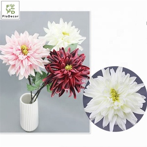 ขายร้อนคุณภาพสูงประดิษฐ์เดี่ยว DAHLIA PU Real TOUCH ดอกไม้สำหรับตาราง Center ชิ้นตกแต่งบ้าน - Product Image 6