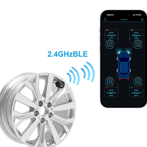 Système de surveillance de la pression des pneus de voiture, moniteur TPMS universel, 4 capteurs <span class=keywords><strong>pour</strong></span> SUV, pick-up, <span class=keywords><strong>camping</strong></span>-<span class=keywords><strong>car</strong></span>, caravane, Android, iOS, appairage automatique, CE - Product Image 1