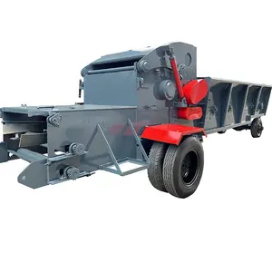 Large capacity comprehensive sawdust powder making wood pallet logs tree branch crusher grinder shredder hammer mill machine