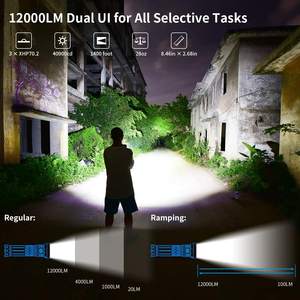 <span class=keywords><strong>Linterna</strong></span> LED de Alta Potencia <span class=keywords><strong>WUBEN</strong></span> A9, 12000 Lúmenes, Recargable, Cuerpo de Aleación de Aluminio, Clasificación IP68, para Camping, Garantía de 5 Años - Product Image 3