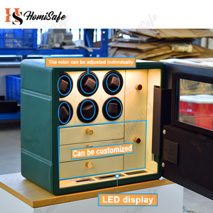 Bán buôn thép vân tay khóa thông minh S an toàn hộp với xách tay mini kỹ thuật số khóa đồng hồ Winder an toàn hộp - Product Image 4