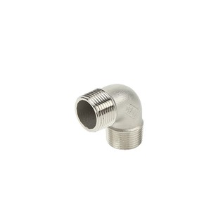 Conector de Codo de Acero Inoxidable 304 de 90 Grados con Doble Rosca Macho, Conector de Ángulo Recto para Tuberías de 4/8/6/1 Pulgadas, Accesorios para Conductos - Product Image 3