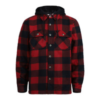 Herren Freizeitjacke mit Jacquardmuster, Fleecefutter, Karomuster, Knöpfen, individuellem Logo, winddicht, Winter, Langarm, Kapuzen-Cardigan, reguläre Passform