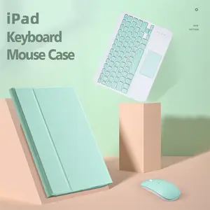 Auto Sleep Awake Detachable Wireless Keyboard And Mouse Tablet Case Set With Pencil Holder For Apple IPad Pro 11 2022/21/20/19