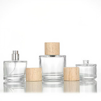 Flacons de parfum miniatures de luxe personnalisés 30ml 100ml, flacons de parfum vides en vrac, flacons de parfum en verre de luxe 30ml 50ml avec vaporisateur et bouchons uniques