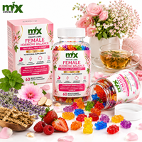 Gummies Équilibre Hormonal Féminin : Soutien Naturel aux Herbes pour les SYMP, avec Gattilier, Racine d'Angélique et Vitamine B6 pour le Bien-être Hormonal