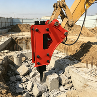 Casse-pierre hydraulique intelligent TUOSHI avec protection anti-démarrage sans signal pour excavatrices de 1 à 50 tonnes, pression de service de 160 à 180 bars, longue durée de vie