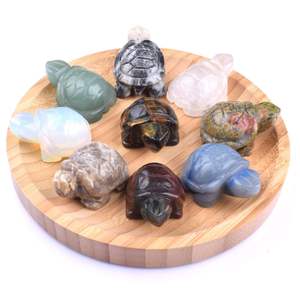 Varios tipos de tortugas de cristal natural talladas a mano al por mayor para fines decorativos y de juego - Product Image 3