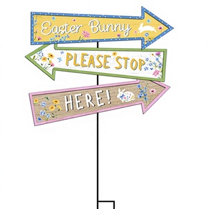 โรงงานธีมฤดูใบไม้ผลิ ขายส่งป้ายโลหะรูปไก่แบบสั่งทำ ป้ายโลหะวินเทจย้อนยุคแบบสั่งทำ - Product Image 2