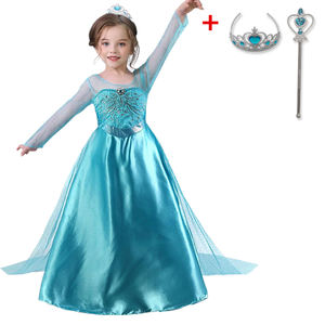 Anime <span class=keywords><strong>Elsa</strong></span> Dress Kids Girls Costume Snow Queen 2 <span class=keywords><strong>Elsa</strong></span> Blue Pink Sequined Long Sleeve Dress TV & Movie Costumes For Girls - Product Image 2