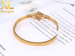 New Hot Stainless Steel <b>Bracelet</b> Metal Chain <b>Silver</b>/Gold Adjustable <b>Bangle</b> Popular Unisex Charm 316L Stainless Steel Jewelry - Product Image 5