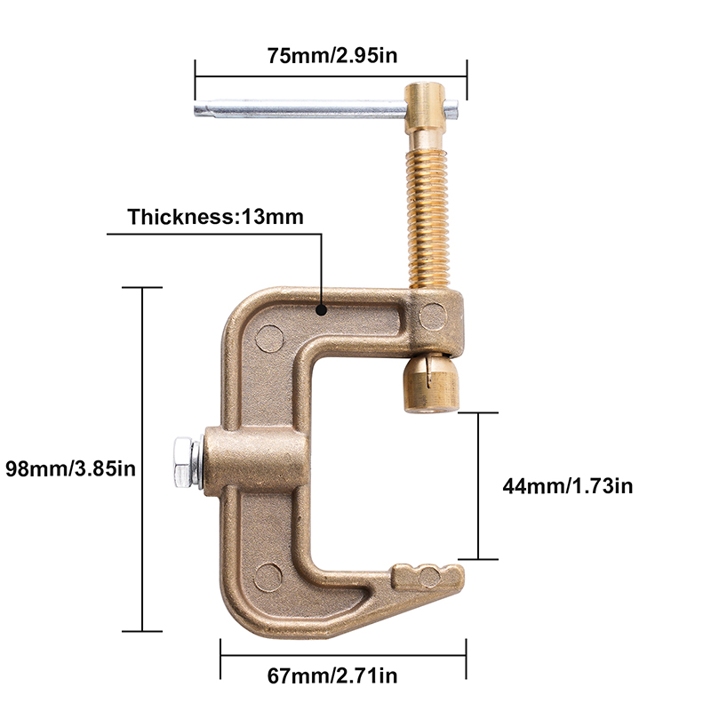 2PCS 300A Welding Ground Clamp, Manual Welder Electrode Clamp, Welder Ground Cable