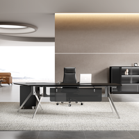 Bureau de direction simple de haute qualité, design moderne, bureau d'angle, poste de travail pour PDG, directeur, patron