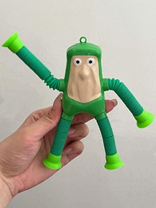 Jouet en <span class=keywords><strong>tube</strong></span> extensible à ventouse en plastique, jouet anti-stress pour enfants, sans lumière, emballage en sac OPP - Product Image 5