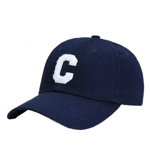 Gorra de béisbol unisex de algodón de <span class=keywords><strong>6</strong></span> paneles, personalizable, color sólido, logotipo bordado alto, ala curva de <span class=keywords><strong>6</strong></span> grados, Tela con estampado callejero, deportivo - Product Image 1