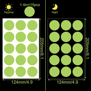 Factory Wholesale PVC Glow-in-the-Dark Dot <strong>Wall</strong> <strong>Stickers</strong> Custom Luminous Fluorescent Dots Waterproof UV Resistant Kids <strong>Nursery</strong> - Product Image 6