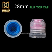 Capuchon de poche en plastique à bec verseur, capuchon de buse pour boissons, jus de fruits, bouchon à rabat pour bouteille 28mm 30mm 38mm, 5 pièces