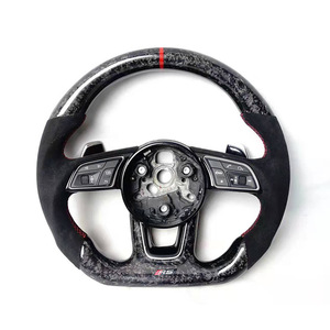 Volant de voiture sport en cuir et fibre de carbone personnalisé en stock pour <span class=keywords><strong>Audi</strong></span> S6 S7 A4 A5 A6 A7 Q3 Q5 A3 S3 <span class=keywords><strong>S8</strong></span> 2014 2015 2016 - Product Image 6
