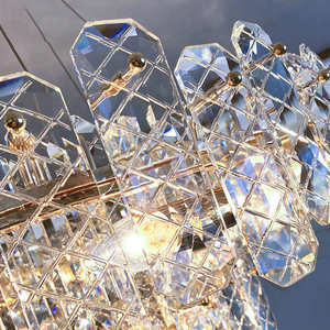 Decoración del hogar Led decoración del hogar marroquí techo redondo cristal círculo lámpara de araña - Product Image 6