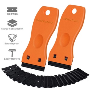 <b>Plastic</b> Razor Blade Glass Cooktop <b>Scraper</b> for Label Removal - Product Image 3