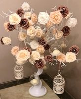 S0350 24 "Noël Fête De Mariage Table Pièce Maîtresse Décoration Faux Manzanita Faux Arbre Branches Blanc Noir Arbres Artificiels