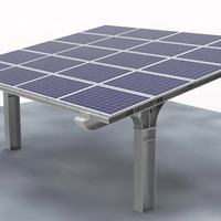 Structure de panneau solaire Q235 bon marché système de support d'abri de voiture solaire structure de rayonnage pv abri de voiture avec panneaux solaires et stockage d'énergie