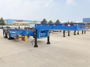 20FT 40FT 45FT châssis squelette en acier conteneur semi-<span class=keywords><strong>remorque</strong></span> avec 2 essieux 3 essieux 4 essieux - Product Image 3