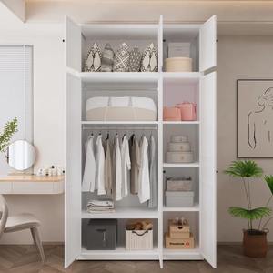 غرفة نوم منزلية من الفولاذ خزانة ملابس للإيجار شقة صغيرة خزانة ملابس معدنية - Product Image 3