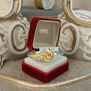 Stylish Modern Religious Geometric Shape <b>Plain</b> Gold <b>Ring</b> for Wedding Party Anniversary Engagement or Gift - Product Image 1