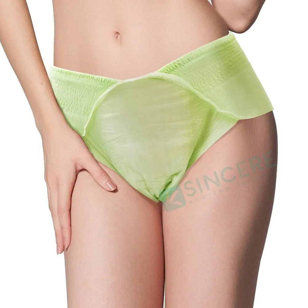 Disposable Female Menstrual Custom Menstrual Women's Sleep sanitary pants period diaper for heavy flow