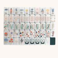 Green Coast Sands – Nouveaux jeux de tuiles de mahjong américains de luxe personnalisés, écologiques, durables, portables, en acrylique gravé, pour les rassemblements sociaux à domicile