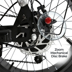 Bicicleta Eléctrica Plegable de 20 Pulgadas con Frenos de Disco Mecánicos y Batería de Litio Extraíble, Bicicleta Eléctrica Portátil para Desplazamientos - Product Image 4
