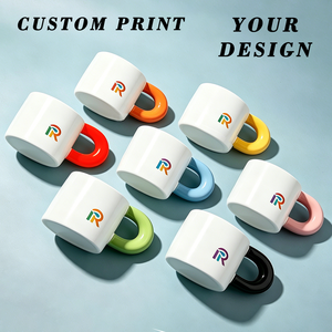 Tazas de Café de Cerámica Personalizadas Más Vendidas al por Mayor de Fábrica, Tazas de Cerámica Hechas a Mano con Asa Gruesa <span class=keywords><strong>para</strong></span> Viaje, con Personalización - Product Image 2
