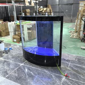 <span class=keywords><strong>Acuario</strong></span> de Cristal Personalizable con Accesorios, <span class=keywords><strong>Acuario</strong></span> de Esquina para Sala de Estar o Comedor - Product Image 3