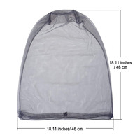 Filet anti-moustiques pour la protection contre les insectes, les mouches et les punaises, idéal pour le camping, la randonnée, la pêche, le jardinage, le safari, s'adapte à tous les chapeaux pour hommes et femmes