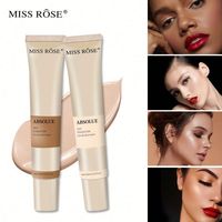 Miss Rose 30ML Tüm Cilt Tipleri İçin Yüksek İpeksi Fondöten Nude Face Likit Kapatıcı Uzun Süre Kalıcı Makyaj Sombras Cilt Bakımı