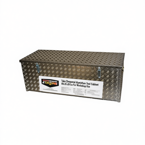 Caja de herramientas de aluminio a cuadros Ttake de 80x35x30 cm para uso en taller - Product Image 2