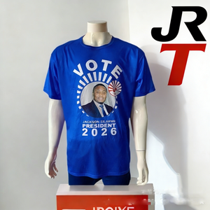 T-shirt Personalizzate per Campagne Politiche Direttamente dalla Fabbrica, 100% Poliestere, per Manifestazioni Elettorali e Promozioni, Logo OEM, Manica Corta, Magliette per il Voto - Product Image 1