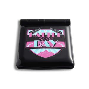 Customized Rectangle Black ABS Plastic UV Printing Foldable <b>Led</b> <b>Makeup</b> Cosmetic <b>Mirror</b> - Product Image 2