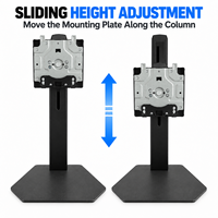 Support de moniteur médical réglable en hauteur et en angle, bras de support de moniteur pour bureau, support de moniteur tactile
