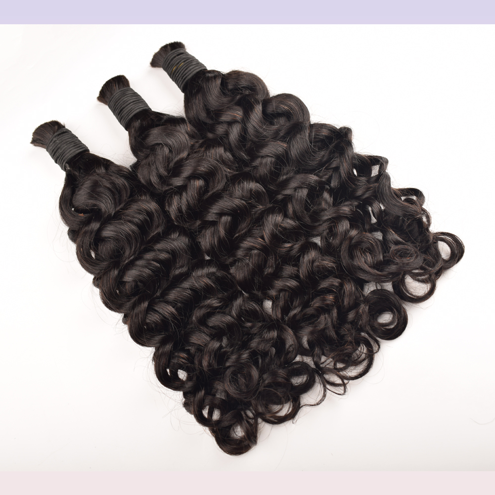 KAMA Double Drawn Italian Curl Hair Without Weft Boho Crochet Braiding Bulk Hair Italian Curls Braids Hair Extensions Wholesale Detail Section 3