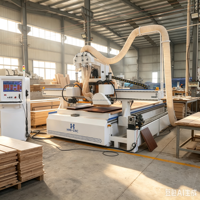 Mesin CNC ATC Kayu 1325 Router Pengolah Kayu Kecepatan Tinggi Dengan Pengganti Alat Otomatis dan Sistem Pengumpul Debu