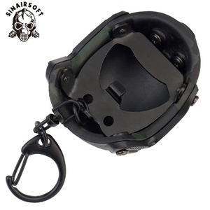 Tactical Mini Fast Helmet Shape <b>Opener</b> <b>Bottle</b> Keychain Portable Corkscrew Backpack <b>Keyring</b> Chain Ring Trend Decorations - Product Image 4