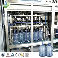 Máquina de Llenado de Agua de 5 Galones, Máquina de Llenado, Lavado y Tapado de Botellas de Agua Pura de 5 Galones