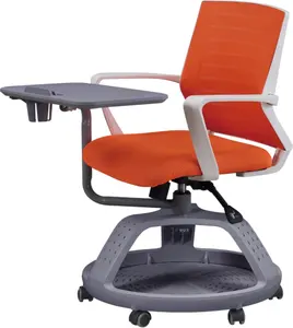 Collega scuola universitaria mobili per aule studenti sedia ruote sedia sedia da ufficio formazione Pp con scrittoio 0.1/pc