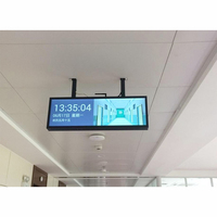 Dar Çerçeveli Uzatılmış Bar LCD Dokunmatik Ekran IP67 Su Geçirmez Dijital Reklam Tabelası Ultra Geniş Şerit Ekran Bölünmüş Görüntü