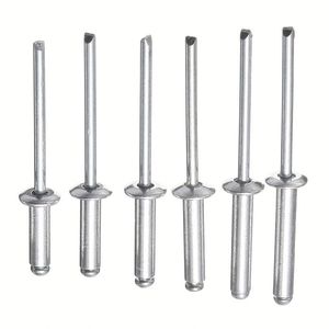 Remaches Ciegos de Estilo Exclusivo, Totalmente de Aluminio, con Punta Negra, Tipo de Tracción, Clase 4.8 6.8, Agarre 10, 50mm - Product Image 1